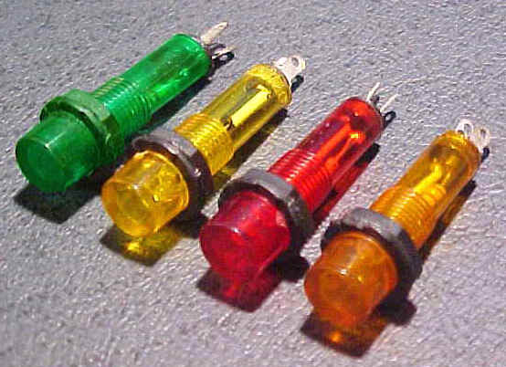 หลอดนีออนกลมจิ๋วสีเหลือง